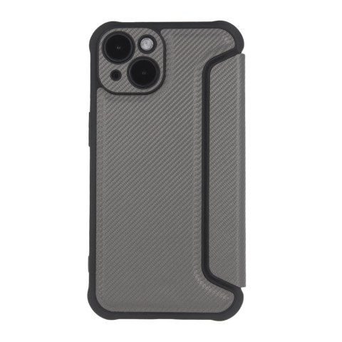 Etui Smart Carbon do Samsung Galaxy A14 4G / A14 5G srebrne Etui Smart Carbon do Samsung Galaxy A14 4G / A14 5G srebrne