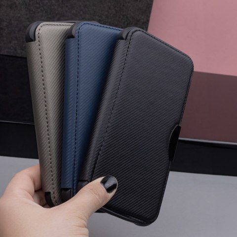 Etui Smart Carbon do Samsung Galaxy A15 4G / A15 5G srebrne Etui Smart Carbon do Samsung Galaxy A15 4G / A15 5G srebrne
