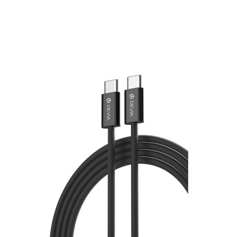 Devia kabel Smart EC325 PD USB-C - USB-C 1,0 m 60W 3A czarny Devia kabel Smart EC325 PD USB-C - USB-C 1,0 m 60W 3A czarny