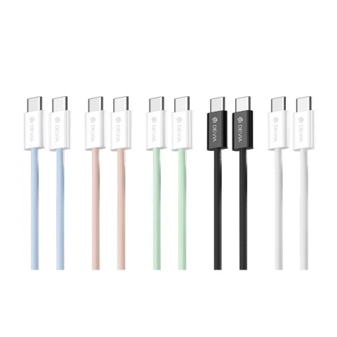 Devia kabel Smart EC325 PD USB-C - USB-C 1,0 m 60W 3A czarny Devia kabel Smart EC325 PD USB-C - USB-C 1,0 m 60W 3A czarny