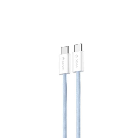 Devia kabel Smart EC325 PD USB-C - USB-C 1,0 m 60W 3A niebieski Devia kabel Smart EC325 PD USB-C - USB-C 1,0 m 60W 3A niebieski