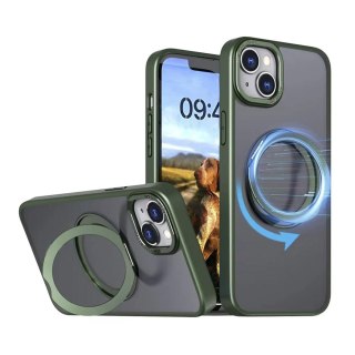 Nakładka Mag Ring Rotating do iPhone 15 Pro 6,1" zielona
