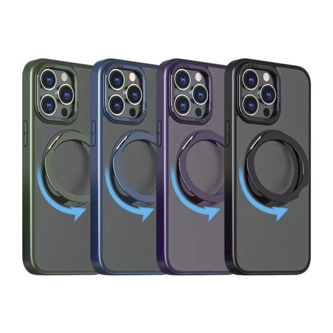Nakładka Mag Ring Rotating do iPhone 15 Pro 6,1" zielona Nakładka Mag Ring Rotating do iPhone 15 Pro 6,1" zielona