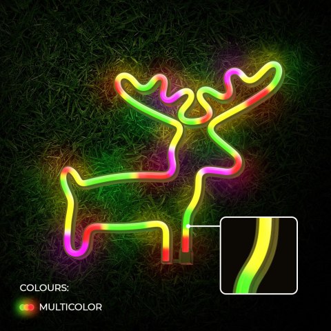Neon LED ŁOŚ multikolor Bat + USB FLNE12 Forever Light
