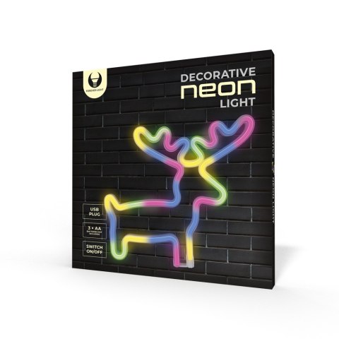 Neon LED ŁOŚ multikolor Bat + USB FLNE12 Forever Light