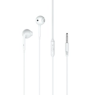 ŻXO słuchawki przewodowe EP28 jack 3,5mm douszne białe