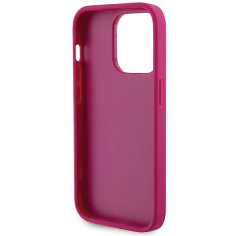 Guess nakładka do iPhone 15 Pro Max 6,7" GUHCP15XPS4DGPP różowa HC PU 4G Metal Logo Strass Guess nakładka do iPhone 15 Pro Max 6,7" GUHCP15XPS4DGPP różowa HC PU 4G Metal Logo Strass
