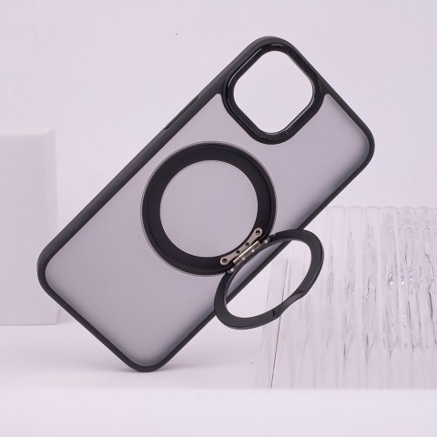 Nakładka Mag Ring Rotating do iPhone 12 / 12 Pro 6,1" czarna Nakładka Mag Ring Rotating do iPhone 12 / 12 Pro 6,1" czarna