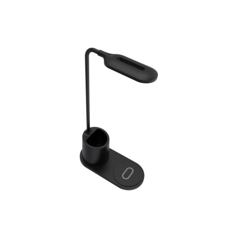 Rebeltec Lampka na biurko z ładowarką indukcyjna QI W600 10W High Speed czarna Rebeltec Lampka na biurko z ładowarką indukcyjna QI W600 10W High Speed czarna