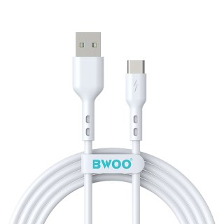 BWOO kabel USB - USB-C 1m 3A biały BO-X172C