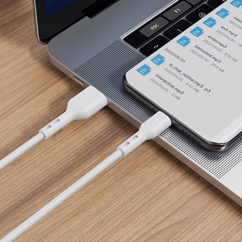 BWOO kabel USB - USB-C 1m 3A biały BO-X172C BWOO kabel USB - USB-C 1m 3A biały BO-X172C