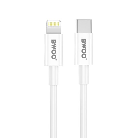 BWOO ładowarka sieciowa 20W USB-C + kabel USB-C - Lightning CDA159 biała BWOO ładowarka sieciowa 20W USB-C + kabel USB-C - Lightning CDA159 biała
