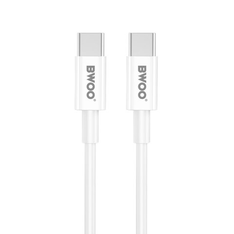 BWOO ładowarka sieciowa 20W USB-C + kabel USB-C - USB-C CDA159 biała BWOO ładowarka sieciowa 20W USB-C + kabel USB-C - USB-C CDA159 biała