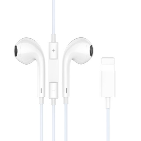 BWOO słuchawki BO-HF10 Wired Earphone lightning stereo białe