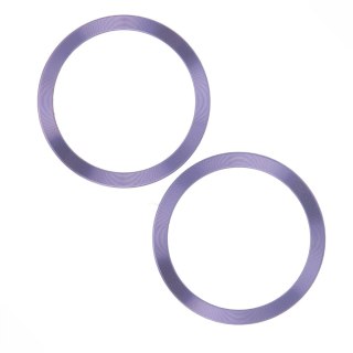 Metal Ring (2szt.) jasnofioletowy