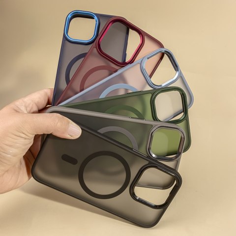 Nakładka Frozen Mag do iPhone 15 6,1" szara