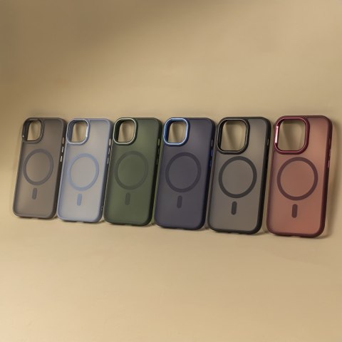 Nakładka Frozen Mag do iPhone 15 Pro 6,1" szara