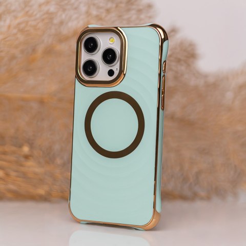Nakładka Circle Glam Mag do iPhone 13 Pro 6,1" miętowa