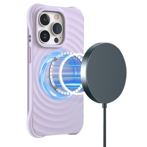 Nakładka Circle Mag do iPhone 14 Pro 6,1" jasnofioletowa