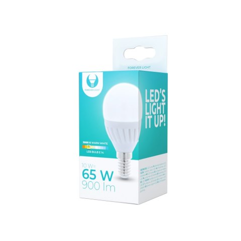 Żarówka LED E14 G45 10W 230V 3000K 900lm ceramiczna Forever Light Żarówka LED E14 G45 10W 230V 3000K 900lm ceramiczna Forever Light