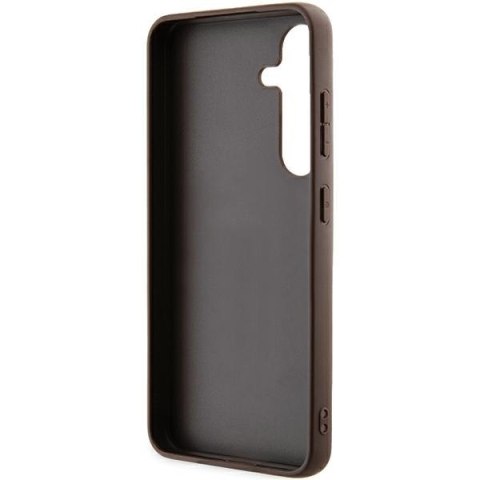 Guess nakładka do Samsung Galaxy A55 GUHCSA554GMGBR brązowa HC PU big 4G metal logo Guess nakładka do Samsung Galaxy A55 GUHCSA554GMGBR brązowa HC PU big 4G metal logo
