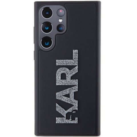 Karl Lagerfeld nakładka do Samsung Galaxy S24 Ultra KLHCS24L3DMBKCK czarna HC 3D logo glitter Karl Lagerfeld nakładka do Samsung Galaxy S24 Ultra KLHCS24L3DMBKCK czarna HC 3D logo glitter