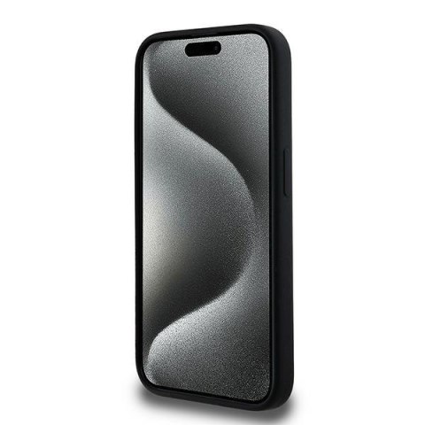 Karl Lagerfeld nakładka do iPhone 15 Pro 6,1" KLHMP15LSCMKCRHK czarna HC Magsafe silicone kc heads ring Karl Lagerfeld nakładka do iPhone 15 Pro 6,1" KLHMP15LSCMKCRHK czarna HC Magsafe silicone kc heads ring