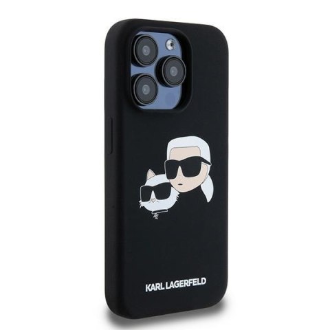 Karl Lagerfeld nakładka do iPhone 15 Pro 6,1" KLHMP15LSKCHPPLK czarna HC Magsafe silicone sil double heads print Karl Lagerfeld nakładka do iPhone 15 Pro 6,1" KLHMP15LSKCHPPLK czarna HC Magsafe silicone sil double heads print