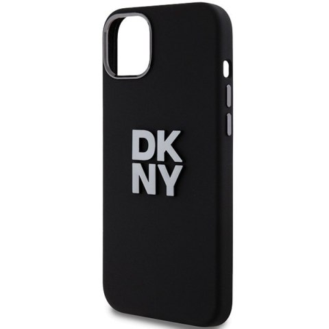 DKNY nakładka do iPhone 15 6,1" DKHCP15SSMCBSK czarna HC silicone w stack metal logo DKNY nakładka do iPhone 15 6,1" DKHCP15SSMCBSK czarna HC silicone w stack metal logo