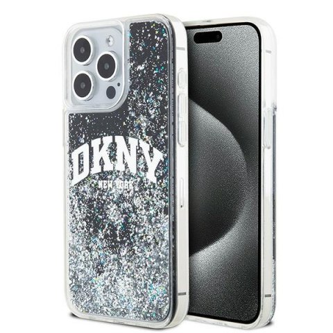 DKNY nakładka do iPhone 15 Pro Max 6,7" DKHCP15XLBNAEK czarna HC liquid glitters w arch logo DKNY nakładka do iPhone 15 Pro Max 6,7" DKHCP15XLBNAEK czarna HC liquid glitters w arch logo