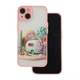 Nakładka Ultra Trendy do iPhone 12 6,1" Travel różowa