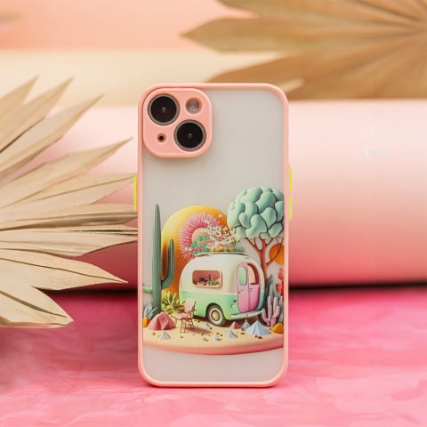Nakładka Ultra Trendy do iPhone 12 6,1" Travel różowa