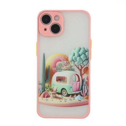Nakładka Ultra Trendy do iPhone 13 Pro 6,1" Travel różowa