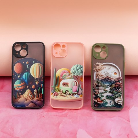 Nakładka Ultra Trendy do iPhone 13 Pro 6,1" Travel różowa