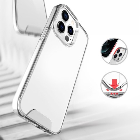 Nakładka Hybrid Crystal do iPhone 15 6,1" transparentna big hole Nakładka Hybrid Crystal do iPhone 15 6,1" transparentna big hole