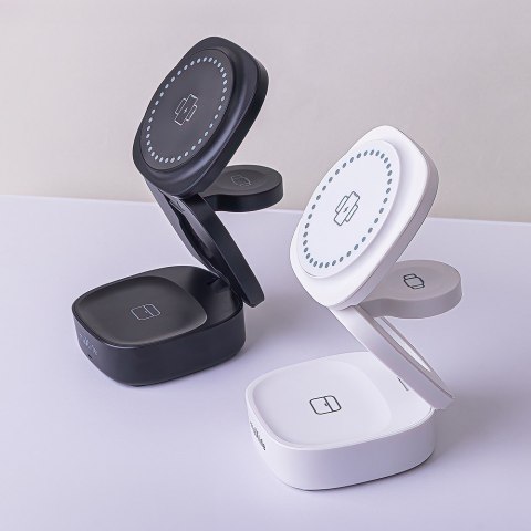 Maxlife ładowarka bezprzewodowa magnetyczna MXWC-06 15W biała 3w1 Maxlife ładowarka bezprzewodowa magnetyczna MXWC-06 15W biała 3w1