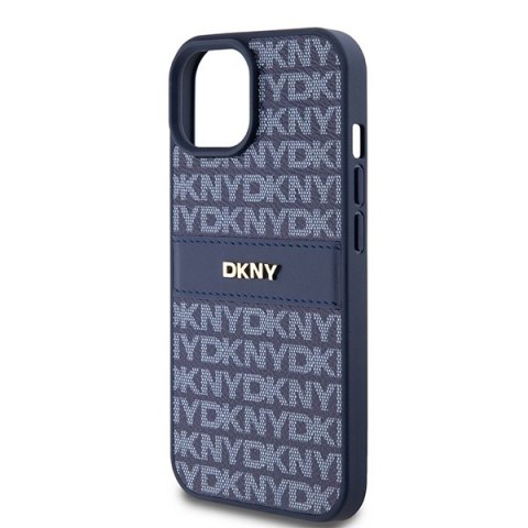 DKNY nakładka do iPhone 15 6,1" DKHCP15SPRTHSLB niebieska HC PU repeat texture pattern w tonal stripe DKNY nakładka do iPhone 15 6,1" DKHCP15SPRTHSLB niebieska HC PU repeat texture pattern w tonal stripe
