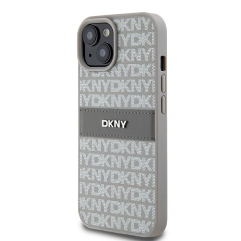 DKNY nakładka do iPhone 15 Plus 6,7" DKHCP15MPRTHSLE beżowa HC PU repeat texture pattern w tonal stripe DKNY nakładka do iPhone 15 Plus 6,7" DKHCP15MPRTHSLE beżowa HC PU repeat texture pattern w tonal stripe