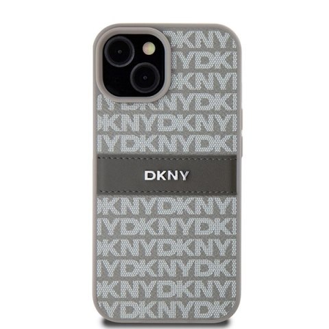 DKNY nakładka do iPhone 15 Plus 6,7" DKHCP15MPRTHSLE beżowa HC PU repeat texture pattern w tonal stripe DKNY nakładka do iPhone 15 Plus 6,7" DKHCP15MPRTHSLE beżowa HC PU repeat texture pattern w tonal stripe