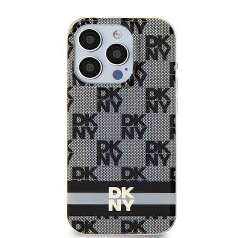 DKNY nakładka do iPhone 15 Plus 6,7" DKHMP15MHCPTSK czarna HC Magsafe pc tpu checkered pattern w printed stripes DKNY nakładka do iPhone 15 Plus 6,7" DKHMP15MHCPTSK czarna HC Magsafe pc tpu checkered pattern w printed stripes
