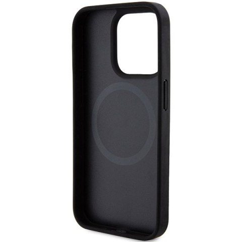 DKNY nakładka do iPhone 15 Pro 6,1" DKHMP15LPSOSPK czarna HC Magsafe pu repeat pattern w bottom stripe DKNY nakładka do iPhone 15 Pro 6,1" DKHMP15LPSOSPK czarna HC Magsafe pu repeat pattern w bottom stripe