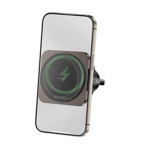 WIWU 15W magnetyczny uchwyt samochodowy na telefon z ładowaniem indukcyjnym CH-318 WIWU 15W magnetyczny uchwyt samochodowy na telefon z ładowaniem indukcyjnym CH-318