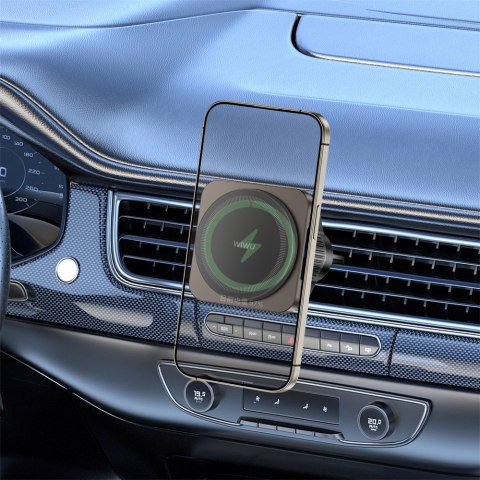 WIWU 15W magnetyczny uchwyt samochodowy na telefon z ładowaniem indukcyjnym CH-318 WIWU 15W magnetyczny uchwyt samochodowy na telefon z ładowaniem indukcyjnym CH-318