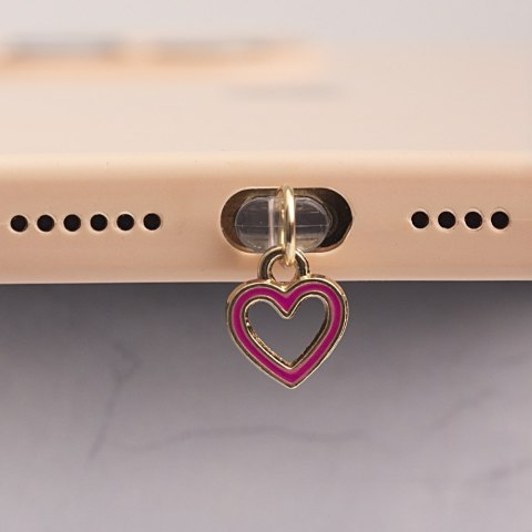 Zawieszka Charms USB-C pink