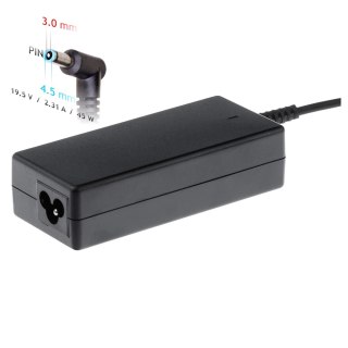 Akyga Zasilacz do notebooka AK-ND-68 19.5V / 2.31A 45W 4.5 x 3.0 mm + pin DELL 1.2m