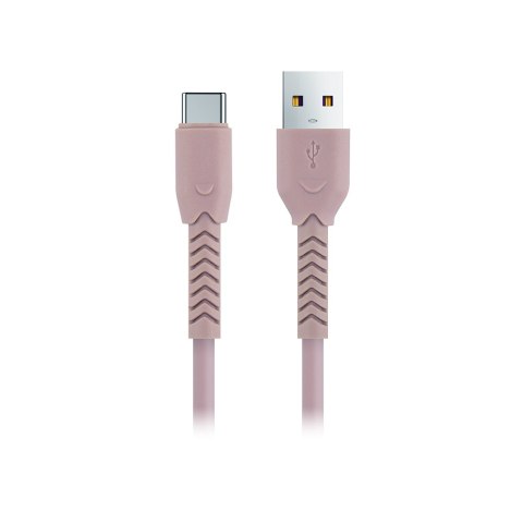 Maxlife kabel MXUC-04 USB - USB-C 1,0 m 3A różowy Maxlife kabel MXUC-04 USB - USB-C 1,0 m 3A różowy