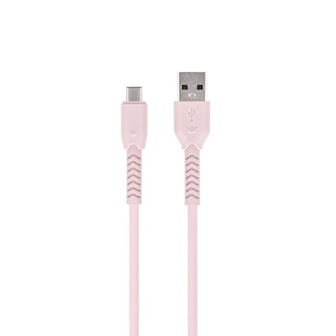 Maxlife kabel MXUC-04 USB - USB-C 1,0 m 3A różowy Maxlife kabel MXUC-04 USB - USB-C 1,0 m 3A różowy