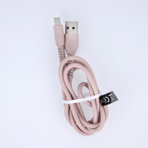 Maxlife kabel MXUC-04 USB - USB-C 1,0 m 3A różowy Maxlife kabel MXUC-04 USB - USB-C 1,0 m 3A różowy