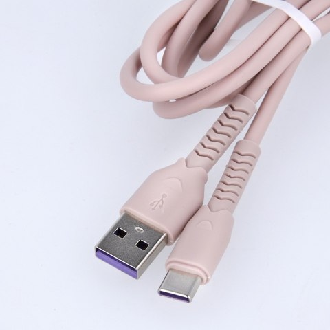 Maxlife kabel MXUC-04 USB - USB-C 1,0 m 3A różowy Maxlife kabel MXUC-04 USB - USB-C 1,0 m 3A różowy