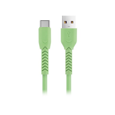 Maxlife kabel MXUC-04 USB - USB-C 1,0 m 3A zielony Maxlife kabel MXUC-04 USB - USB-C 1,0 m 3A zielony